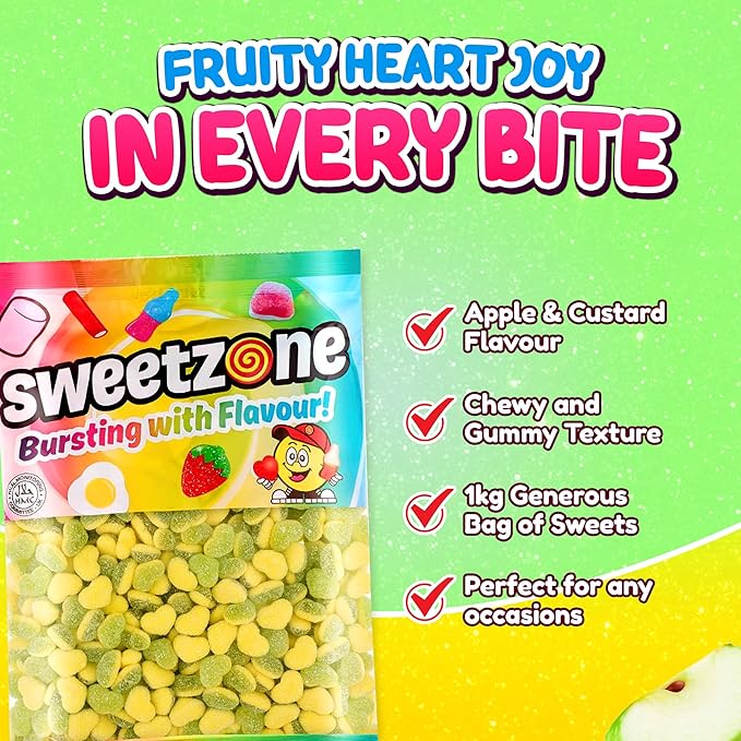 Apple & Custard Hearts