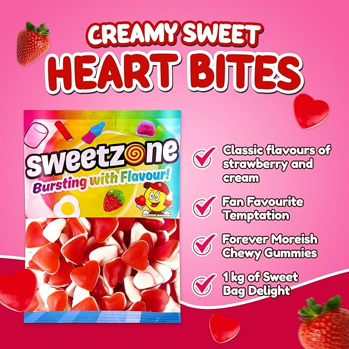 Strawberry & Cream Hearts