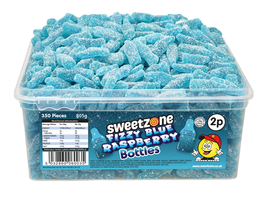 Fizzy Blue Raspberry Bottles