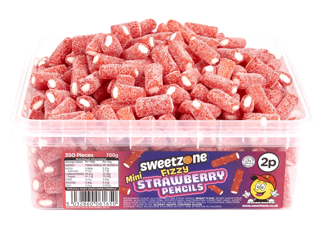Mini Fizzy Strawberry Pencils