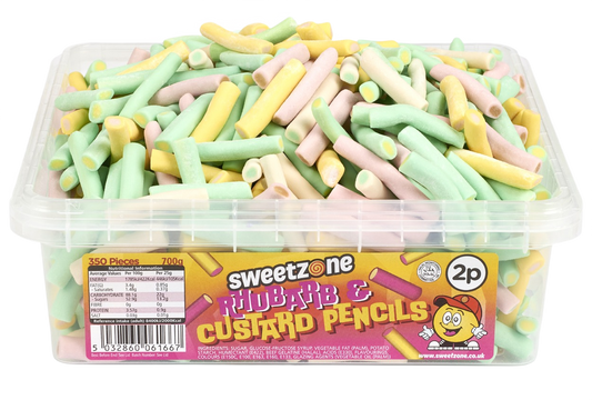 Mini Rhubarb & Custard Pencils