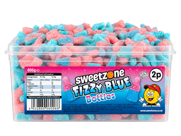 Fizzy Blue Bottles