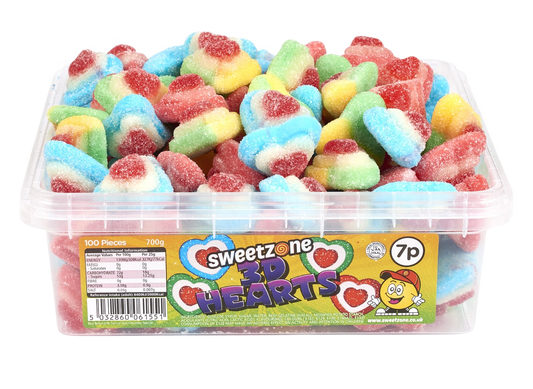 Fizzy 3D Hearts