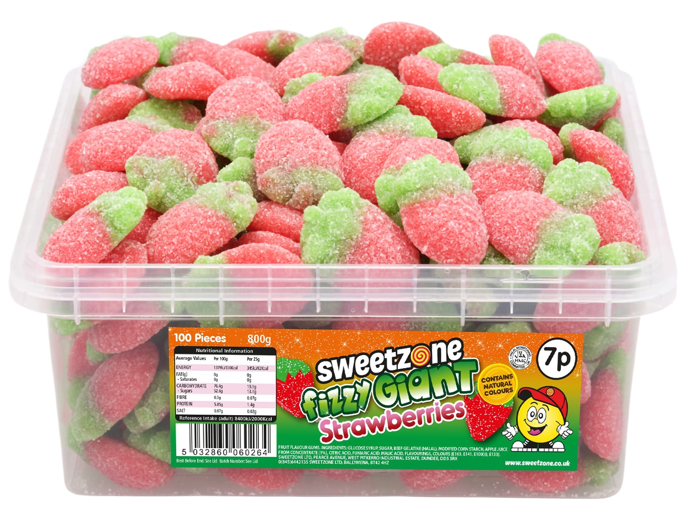 Giant Fizzy Strawberries