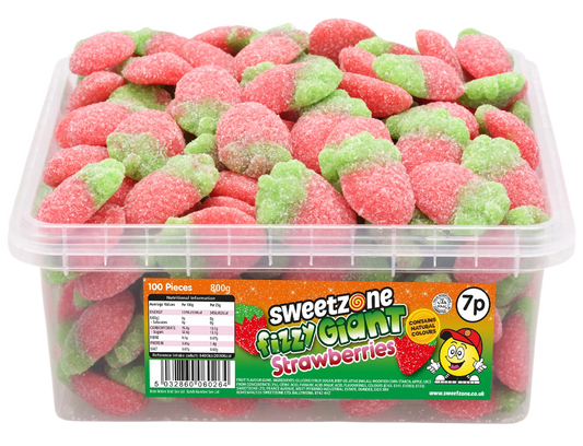 Giant Fizzy Strawberries