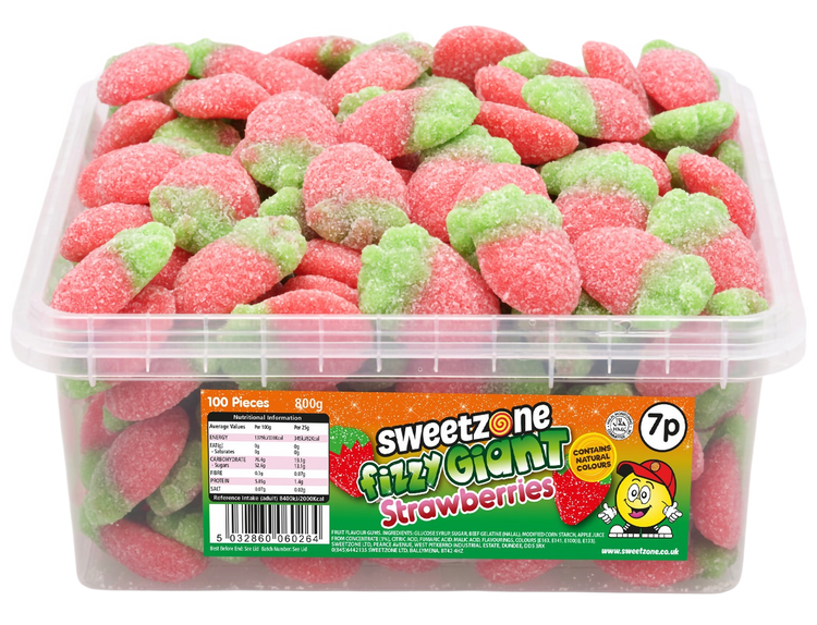 Giant Fizzy Strawberries