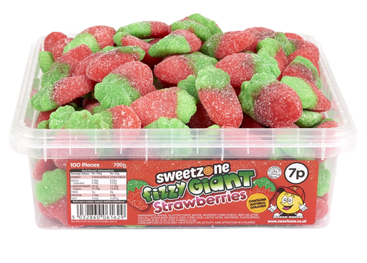 Giant Fizzy Strawberries