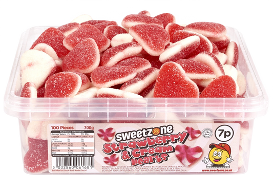 Strawberry & Cream Hearts