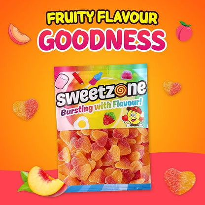 Fizzy Peach Hearts