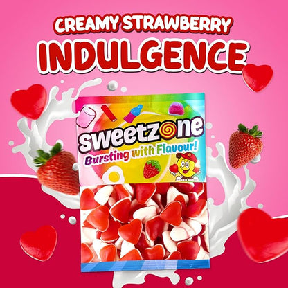 Strawberry & Cream Hearts