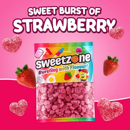 Fizzy Strawberry Hearts