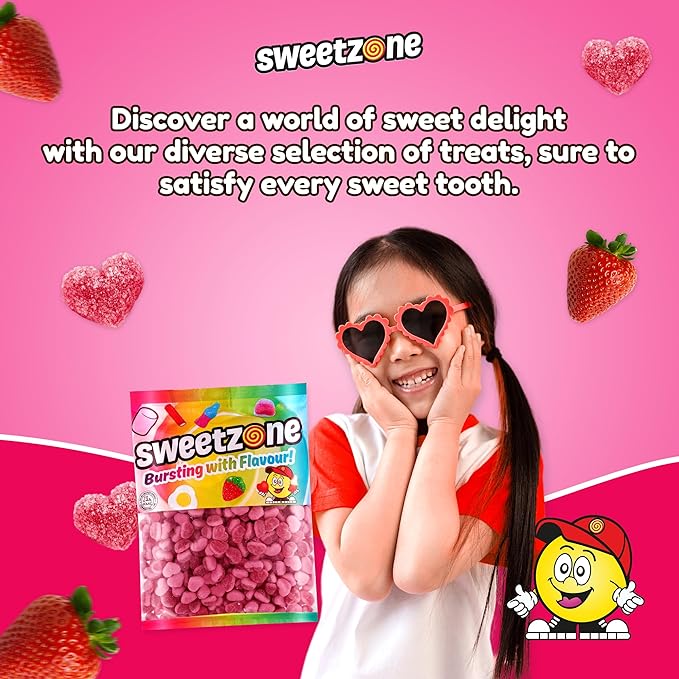 Fizzy Strawberry Hearts