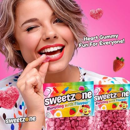 Fizzy Strawberry Hearts