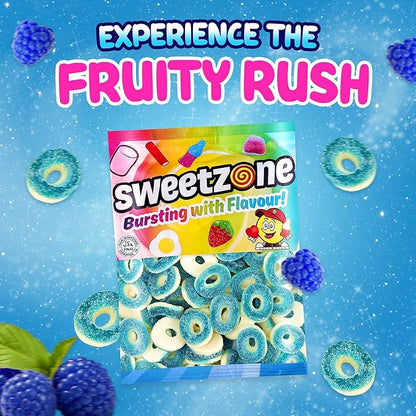 Sour Blue Raspberry Rings