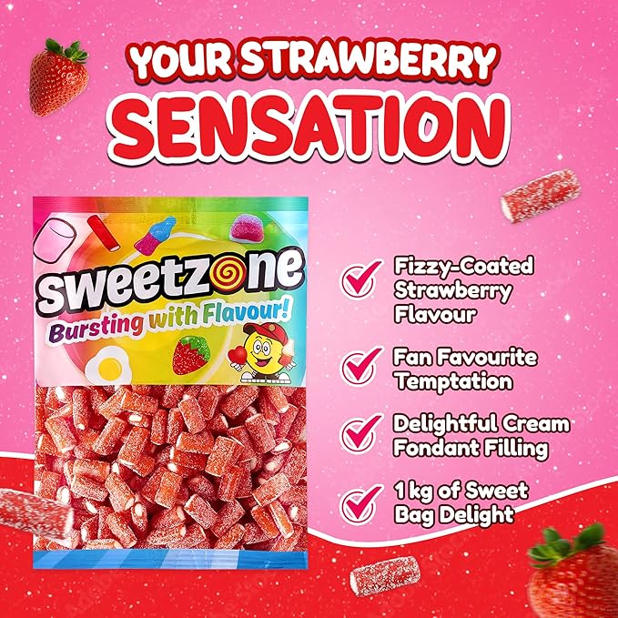 Mini Fizzy Strawberry Pencils