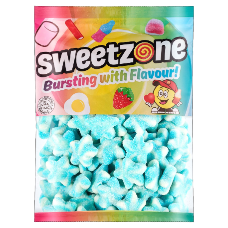 Fizzy Blue & White Stars