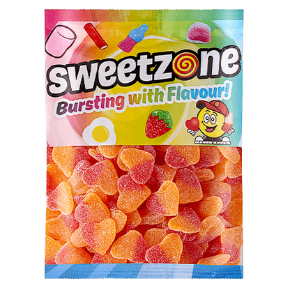 Fizzy Peach Hearts