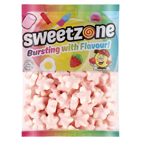 Fizzy Pink & White Stars