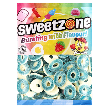 Sour Blue Raspberry Rings